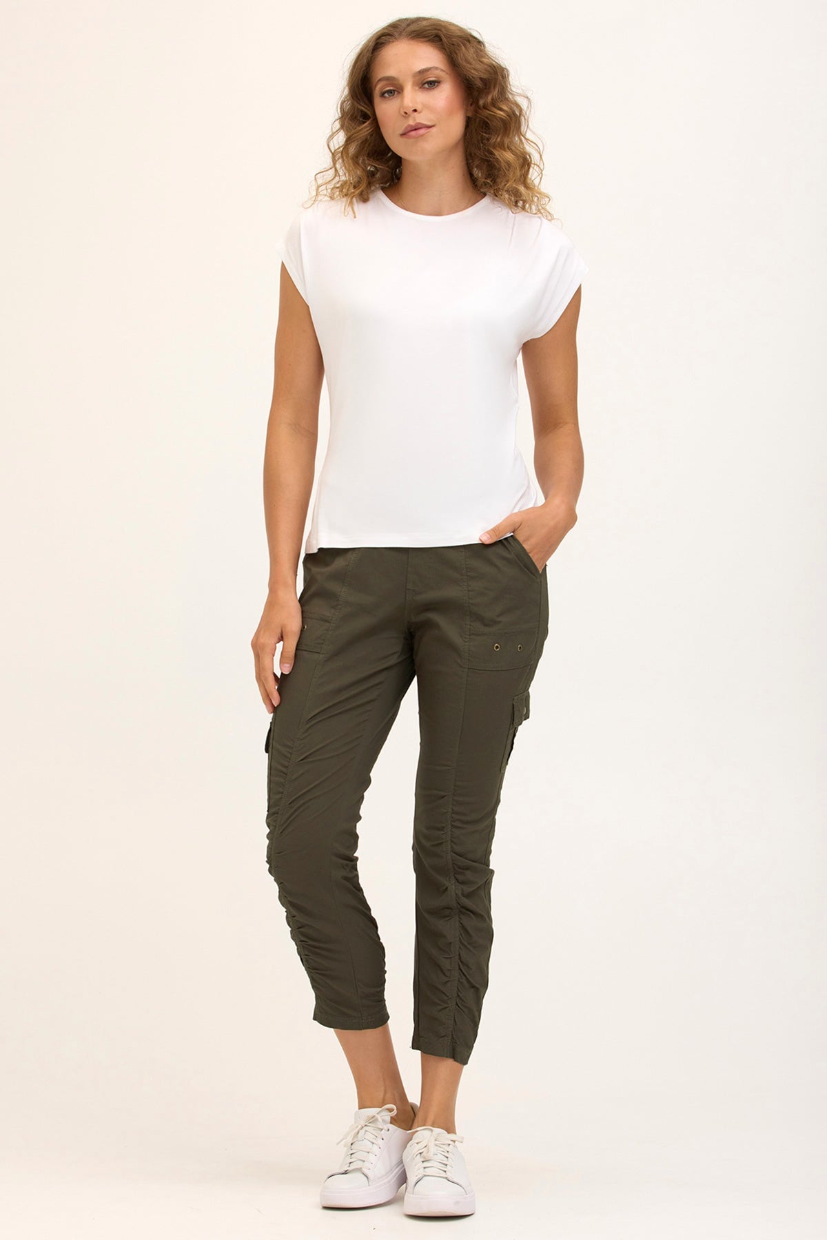 Core by XCVI Tilton Ruched Skinny Pant 