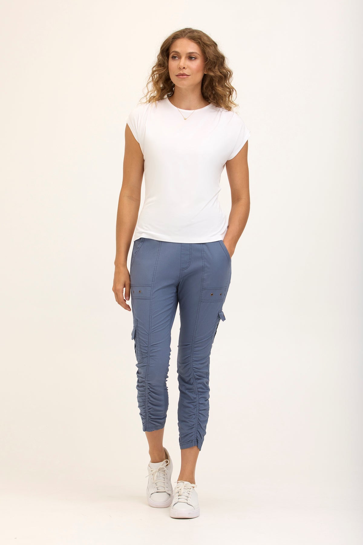 Core by XCVI Tilton Ruched Skinny Pant 