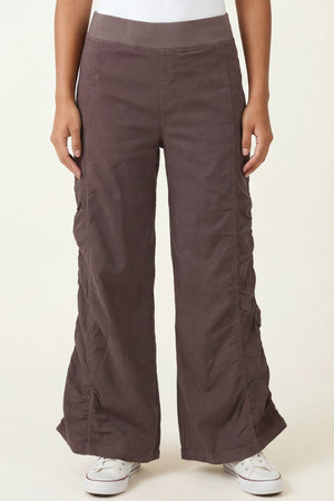 Wearables Naola Stretch Poplin Ruched Flare Gaucho Pant