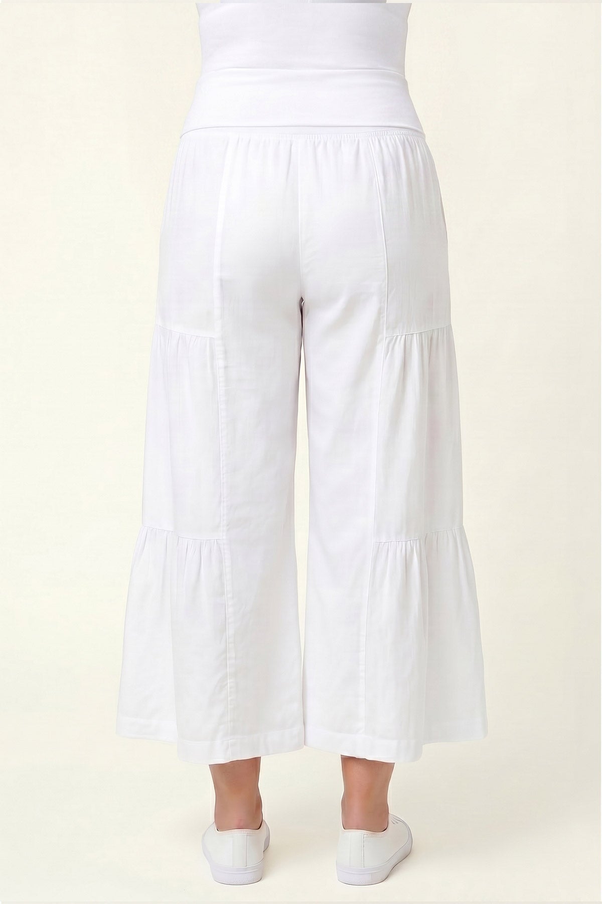 Wearables Linen Side-Tier Wide Leg Palazzo 