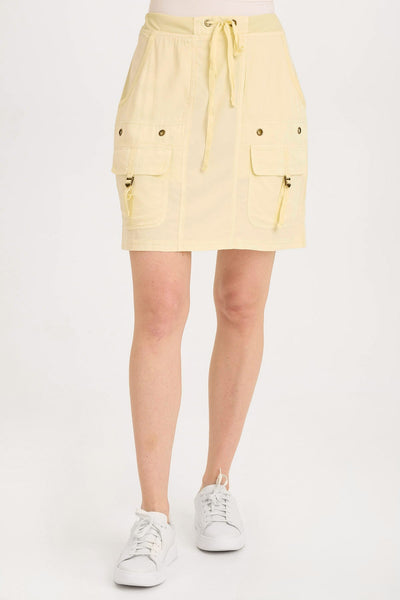 (取寄) XCVI レディース レト ミニ スカート XCVI women Leto Mini Skirt Lemon Meringue Wearables Leto Twill Drawstring Cargo Mini Skirt