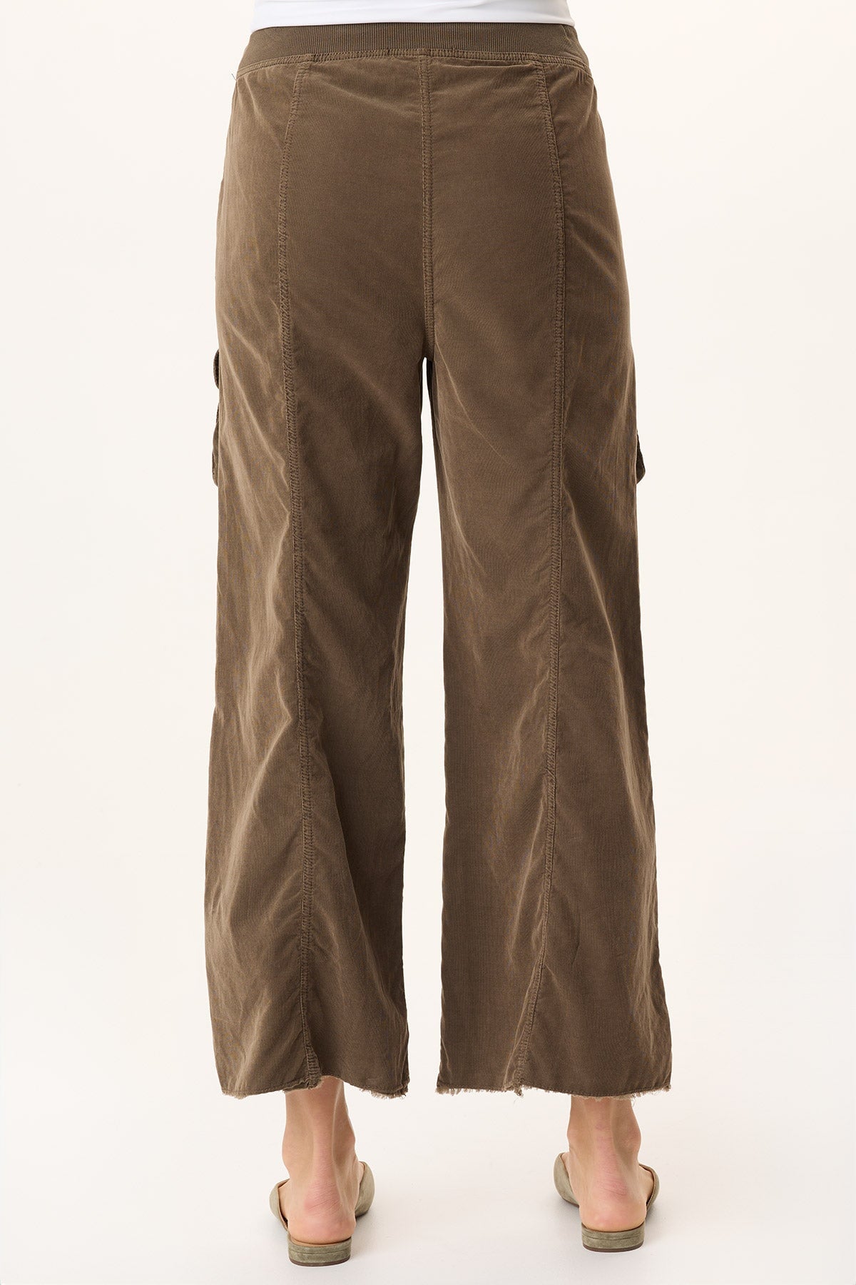 XCVI Heta Corduroy Wide-Leg Drawstring Cargo Pant 