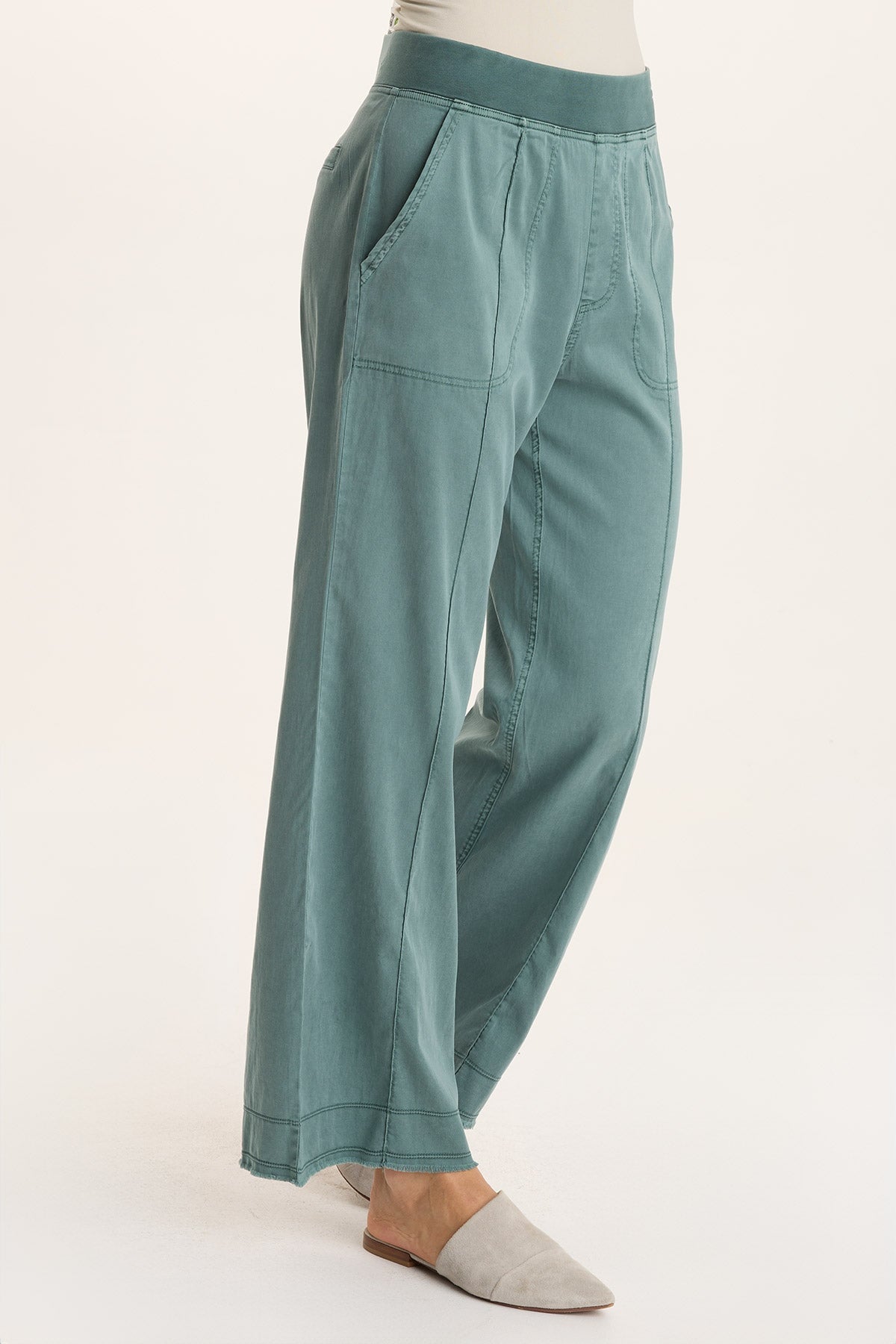 XCVI Orn Tencel Wide-Leg Pull-On Pant