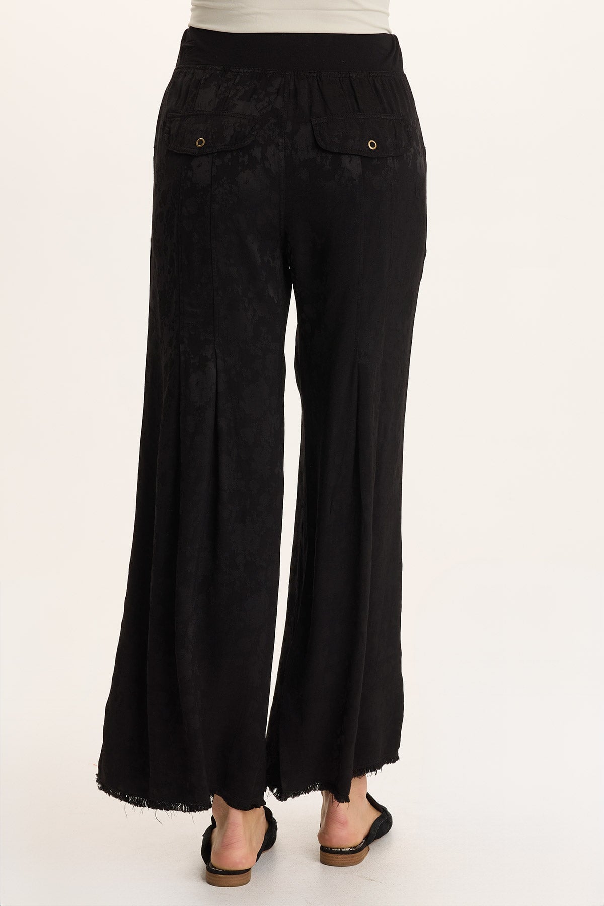 XCVI Twaina Textured Satin Soft Volume Wide Leg Pant 