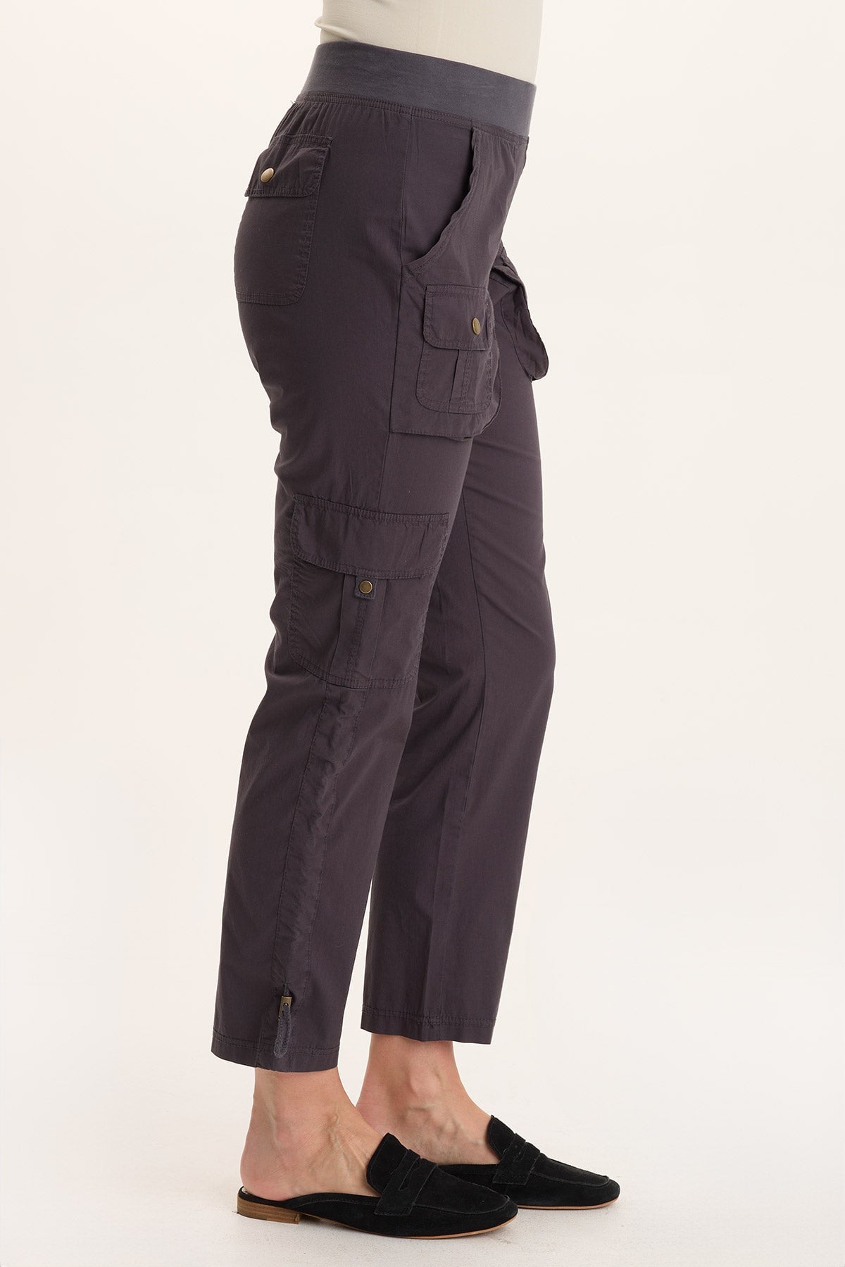 XCVI Keon Adjustable Cord Slim Leg Cargo Pant 