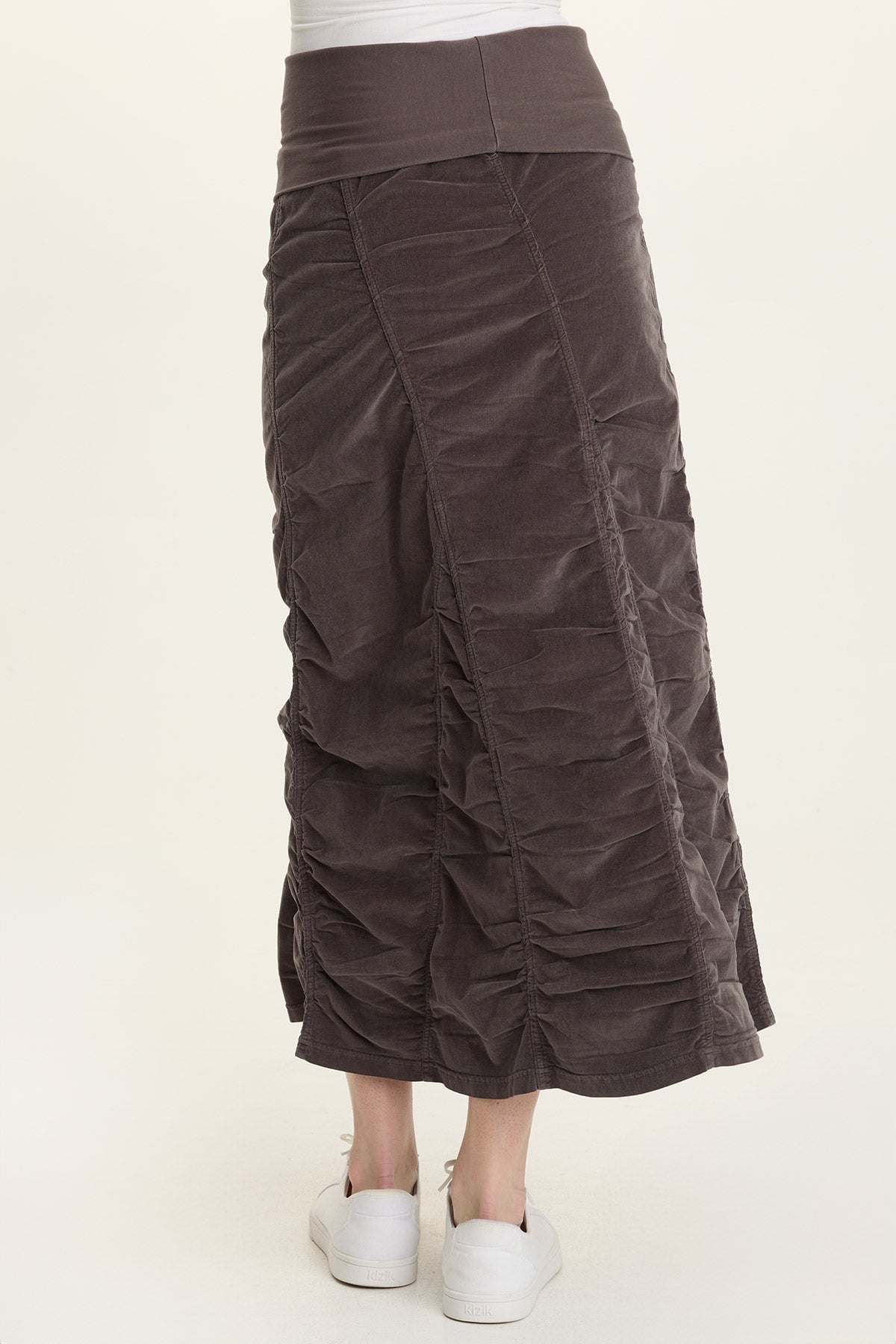 Wearables Cord Shirred Peasant Skirt 