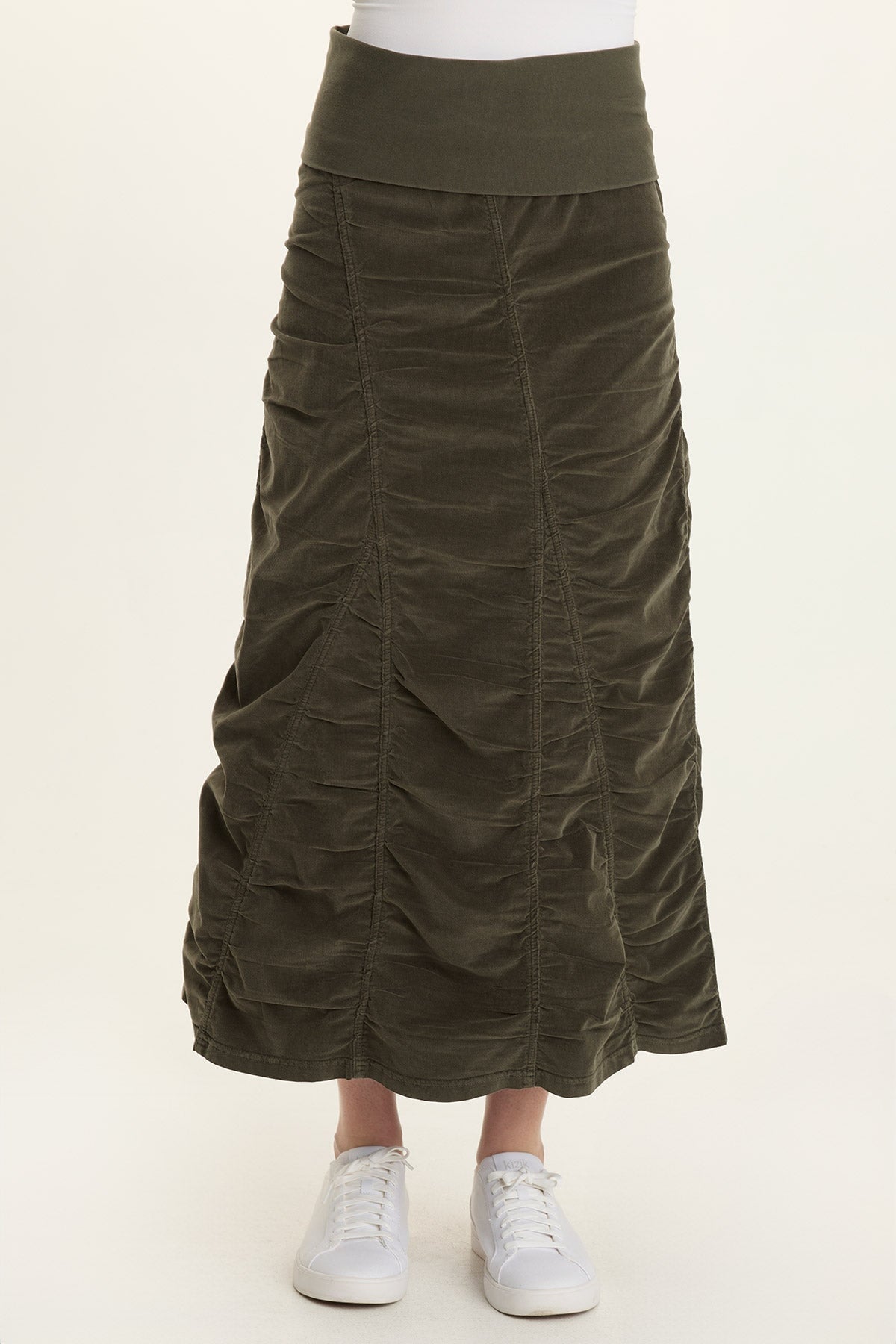 Wearables Cord Shirred Peasant Skirt 