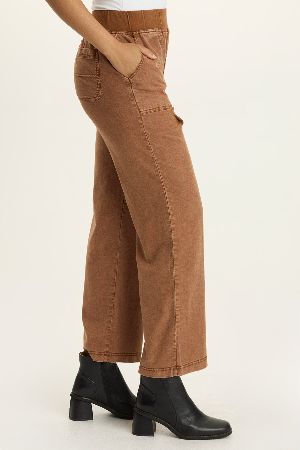 Wearables Riven Twill Wide Leg Pull-On Pant 