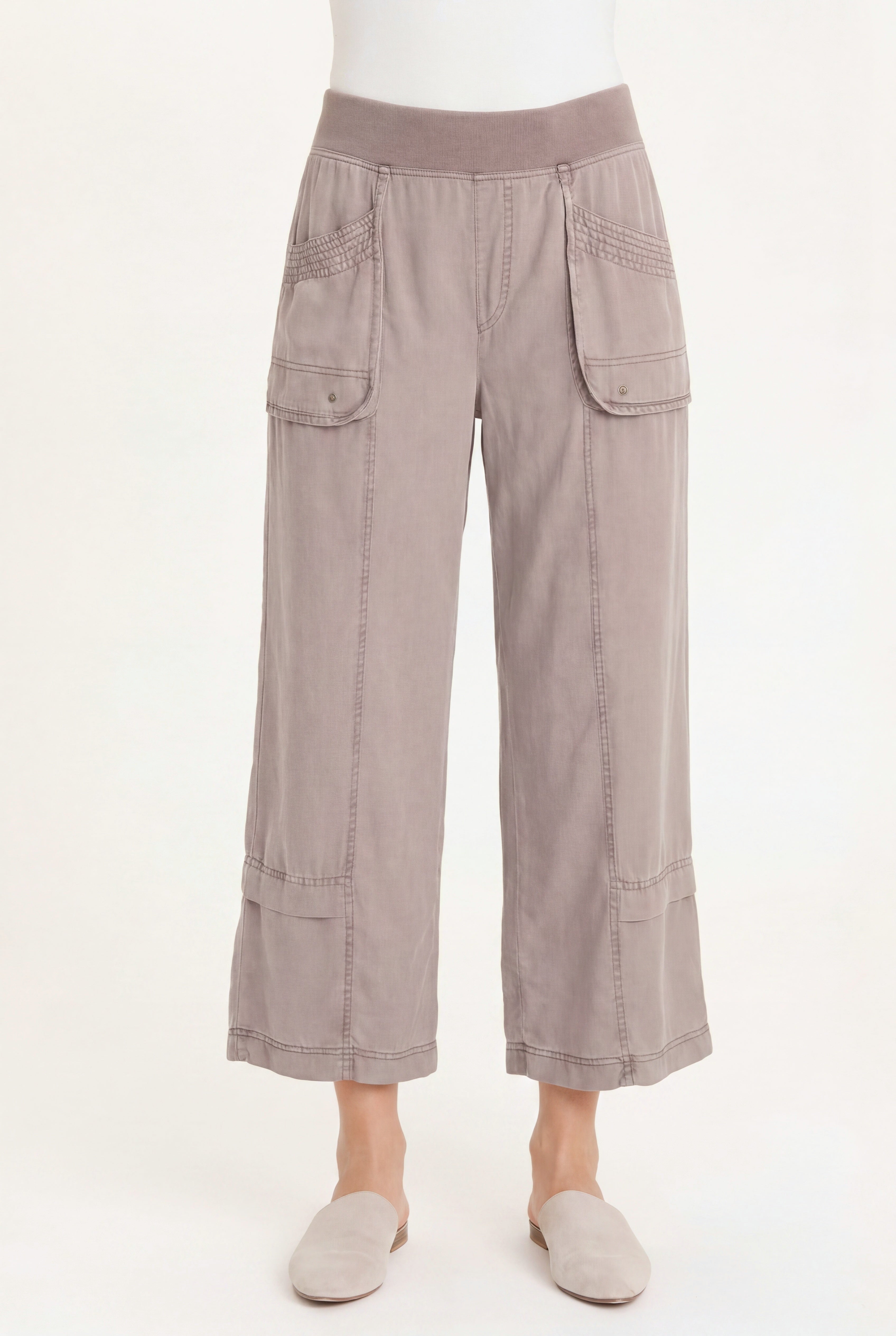 XCVI Mallis Pull-On Twill Gaucho Pant 