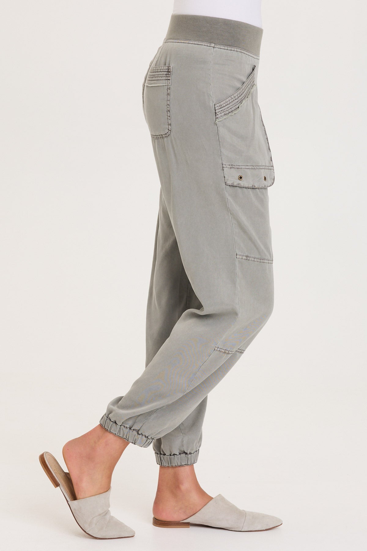 XCVI Chattaway Twill Banded 'Jogger' Pant 