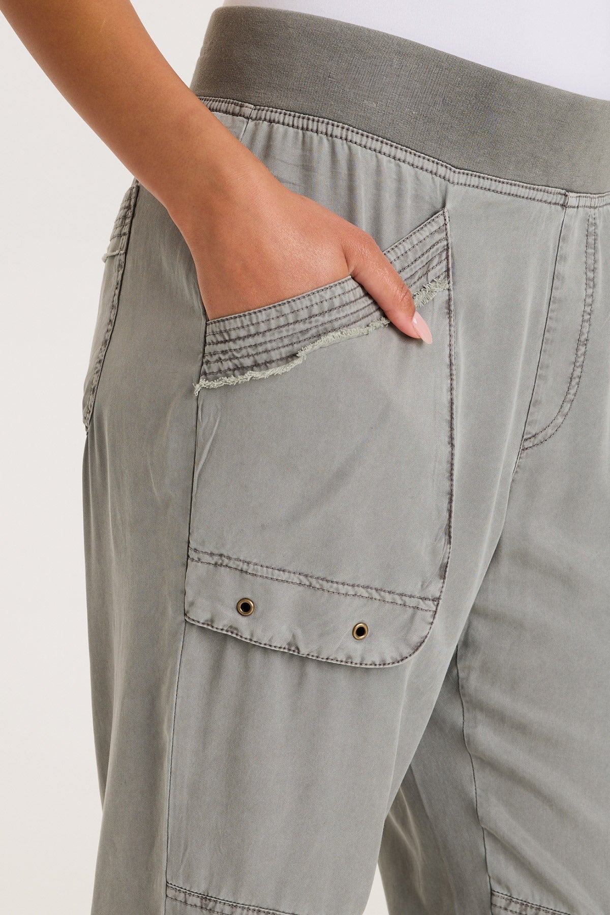 XCVI Chattaway Twill Banded 'Jogger' Pant 