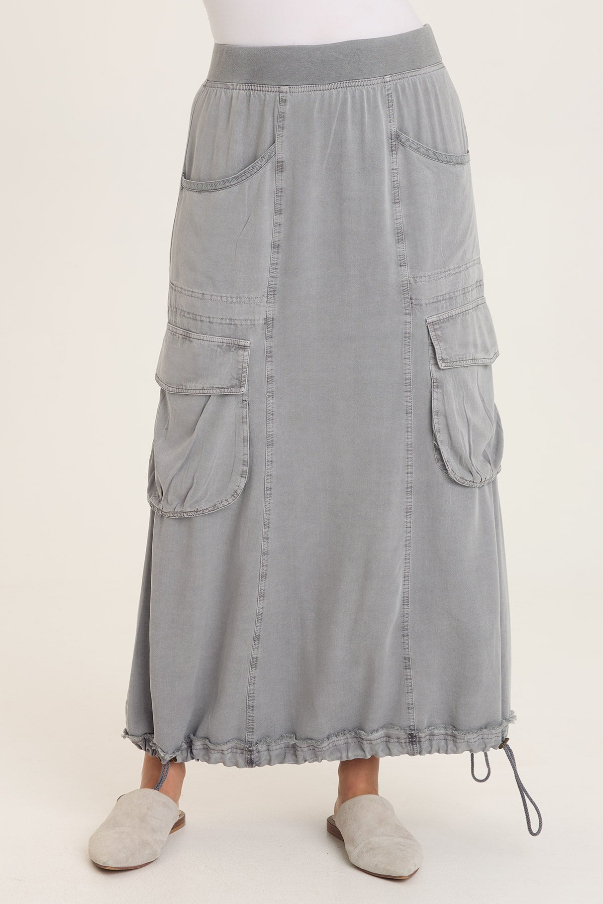 Wearables Ingram Cinchable Cargo Twill Skirt 