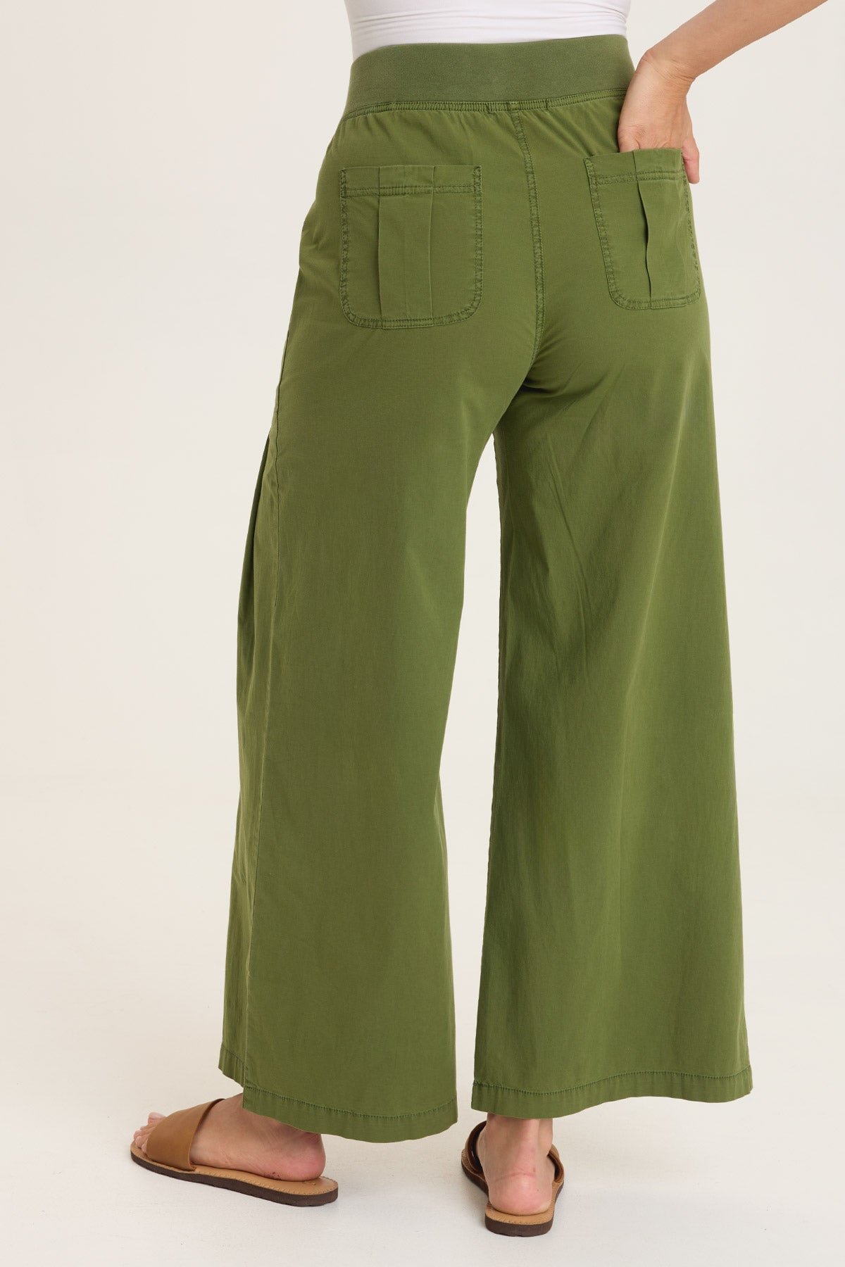 パンツ AVALONE wide trousers P-SF24 Wearables Kyler Dart Front and Back Pockets Wide Leg Pant