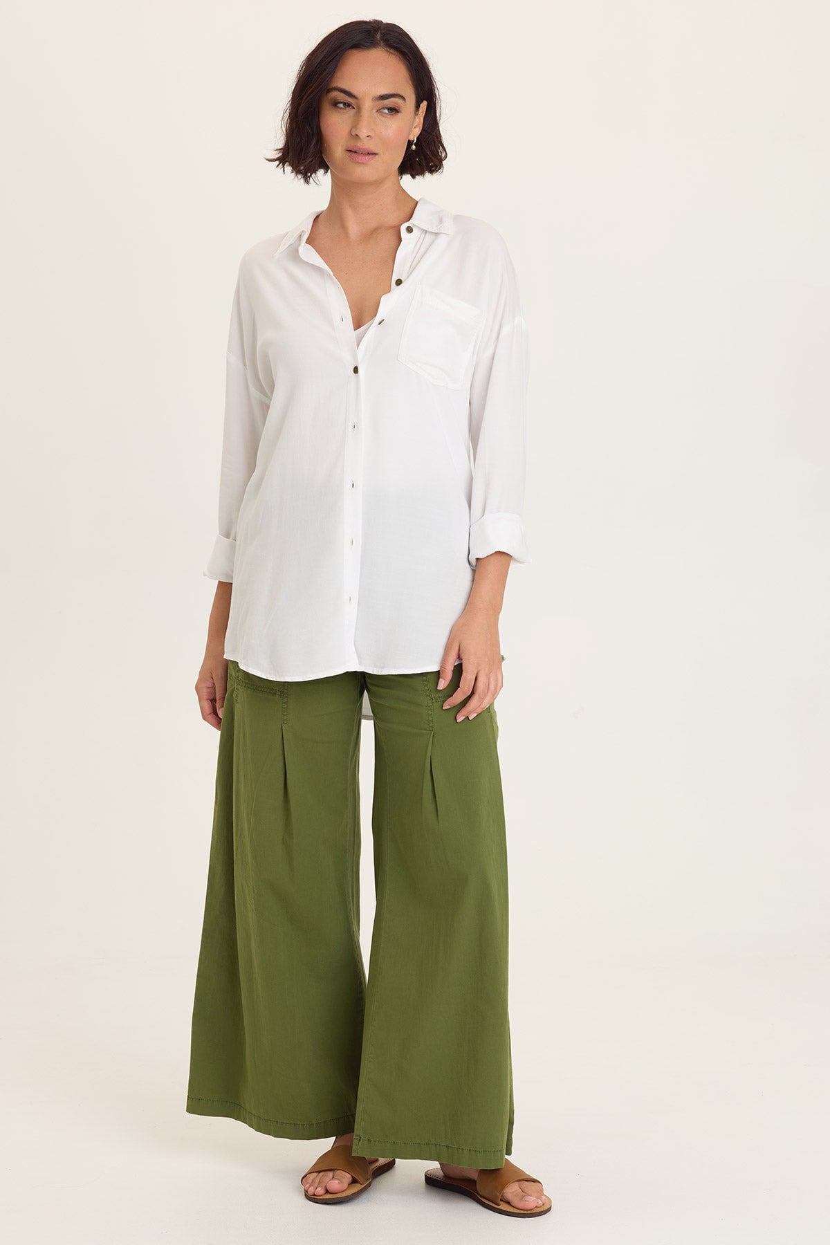 Wearables Kyler Dart Front and Back Pockets Wide Leg Pant