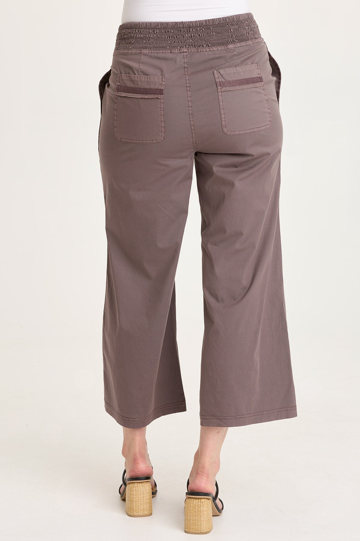 XCVI Artus Poplin Smocked Waist Crop 