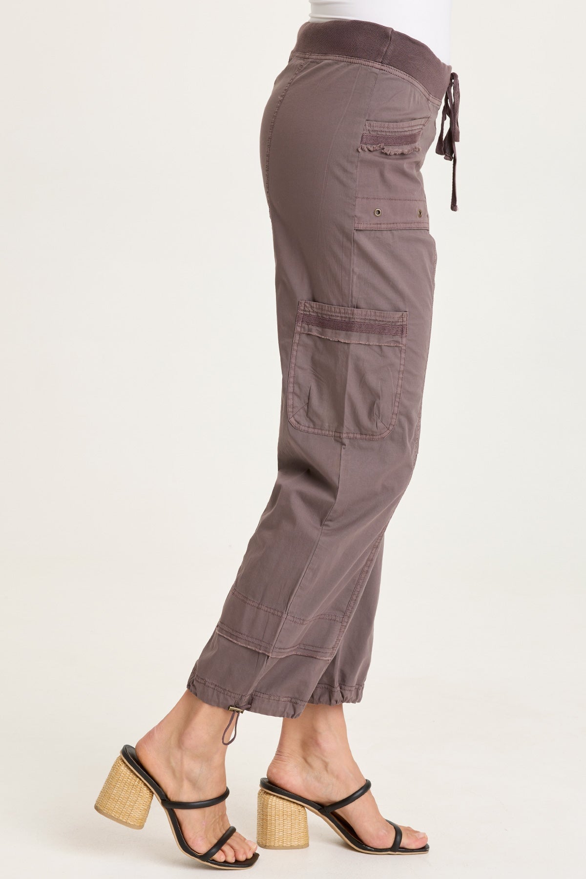 XCVI Jannik Poplin Cinch Hem Cargo Pant 