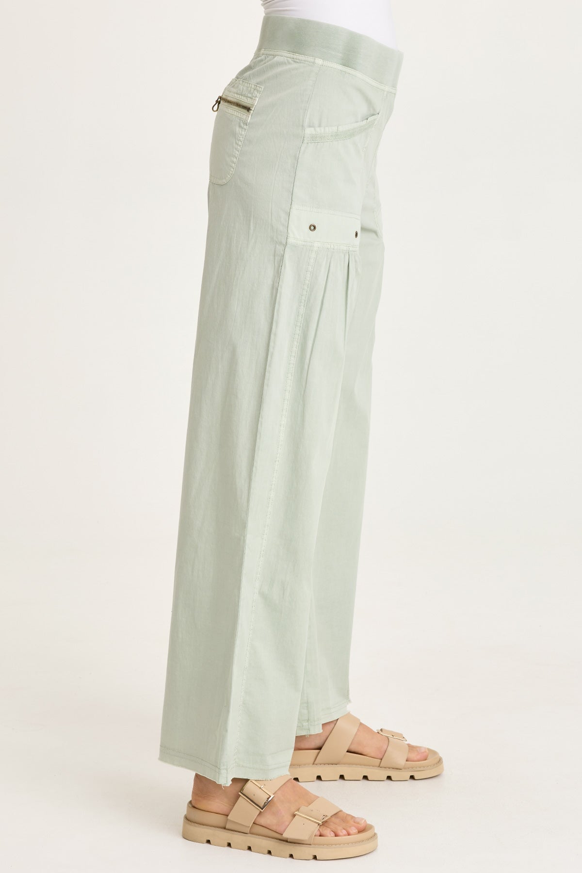 XCVI Brently Poplin Wide Leg Pant 