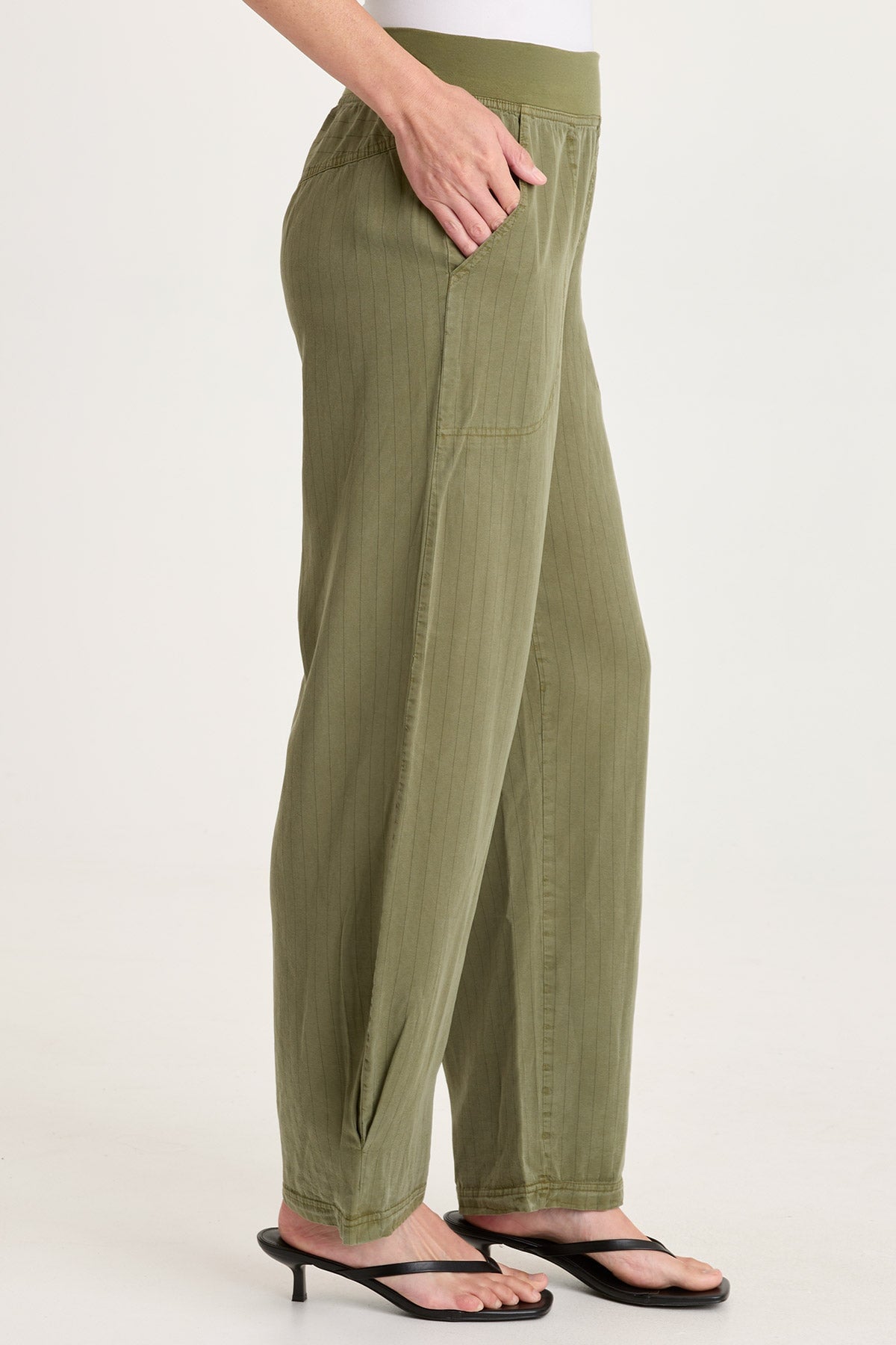 XCVI Carell Pinstripe Pleated Leg Pant 