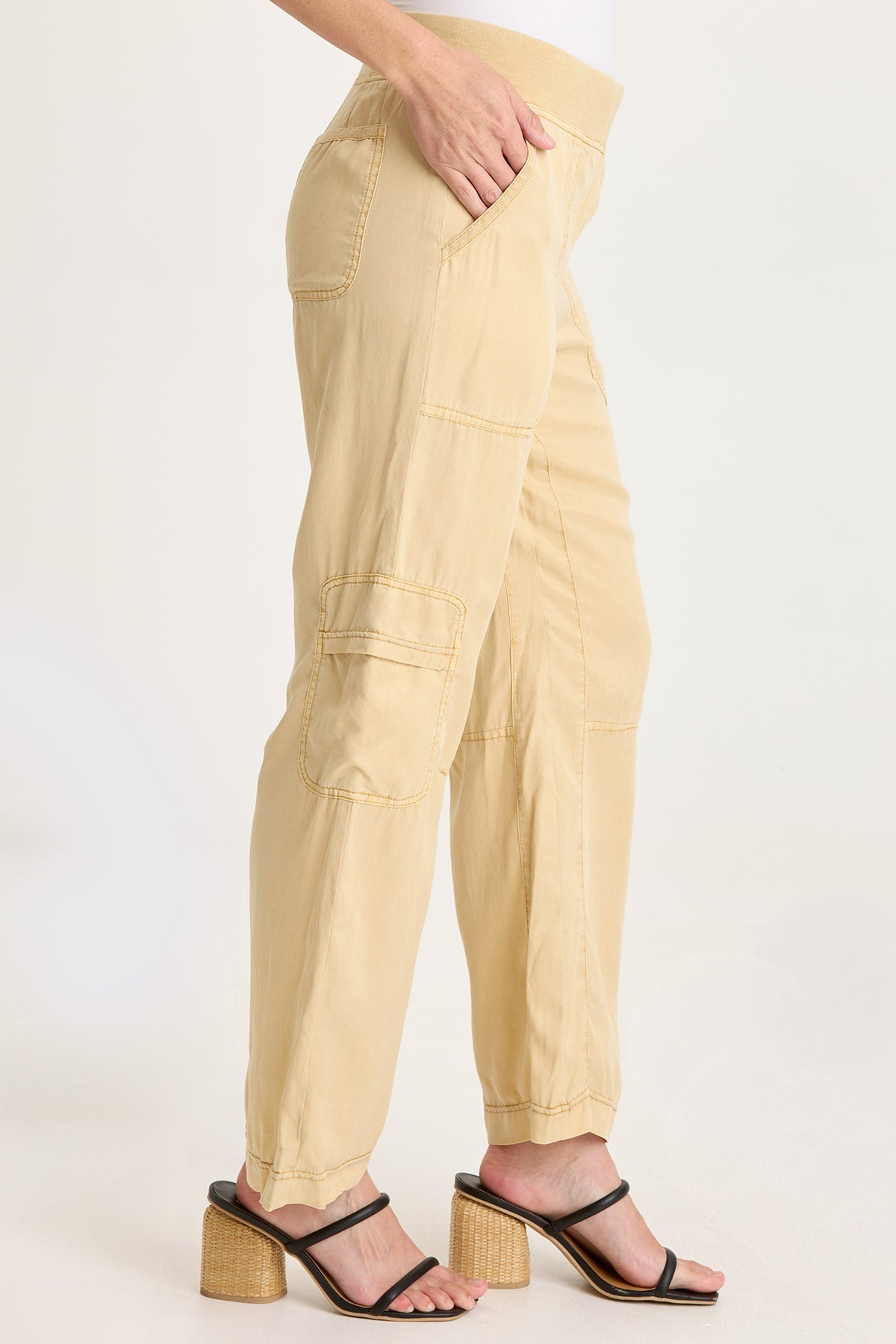 XCVI Taran Twill Sleek Cargo Pant 