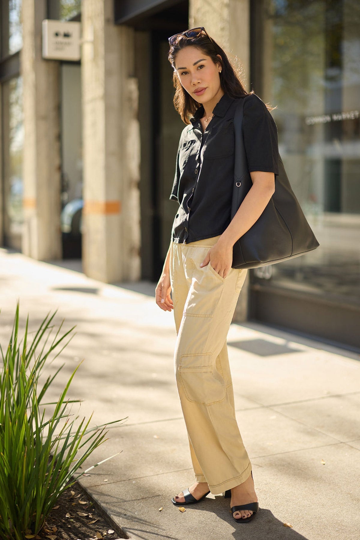 XCVI Taran Tencel Twill Straight Leg Cargo Pull-On Pant