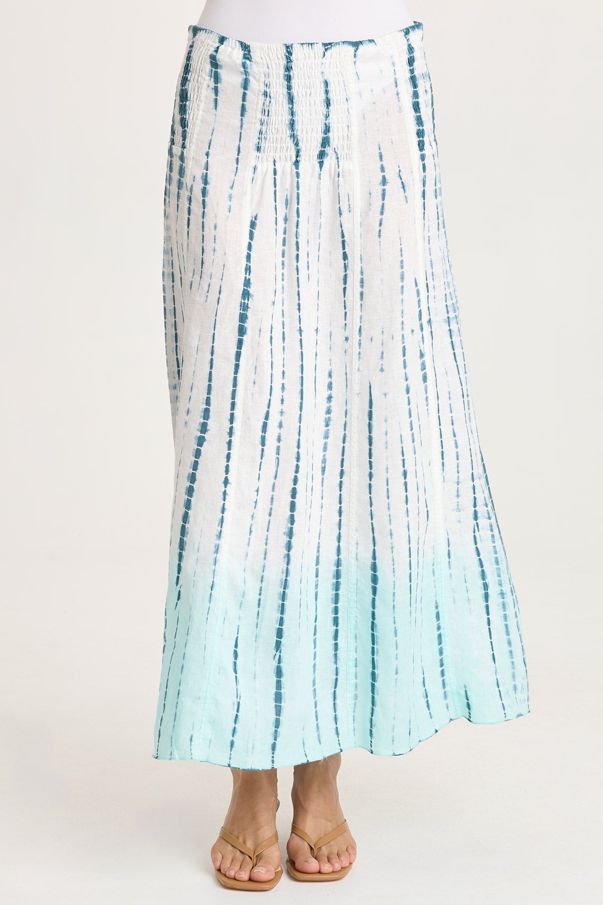 XCVI Blake Linen Smocked Skirt/Dress 