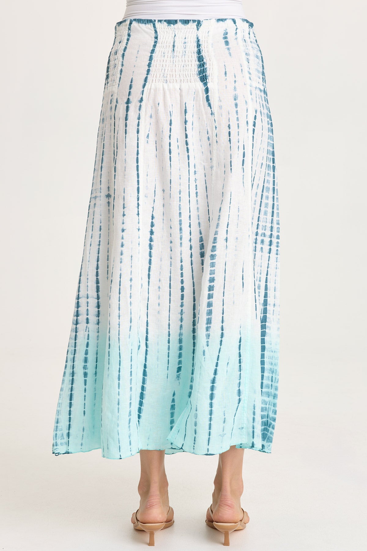 XCVI Blake Linen Smocked Skirt/Dress 