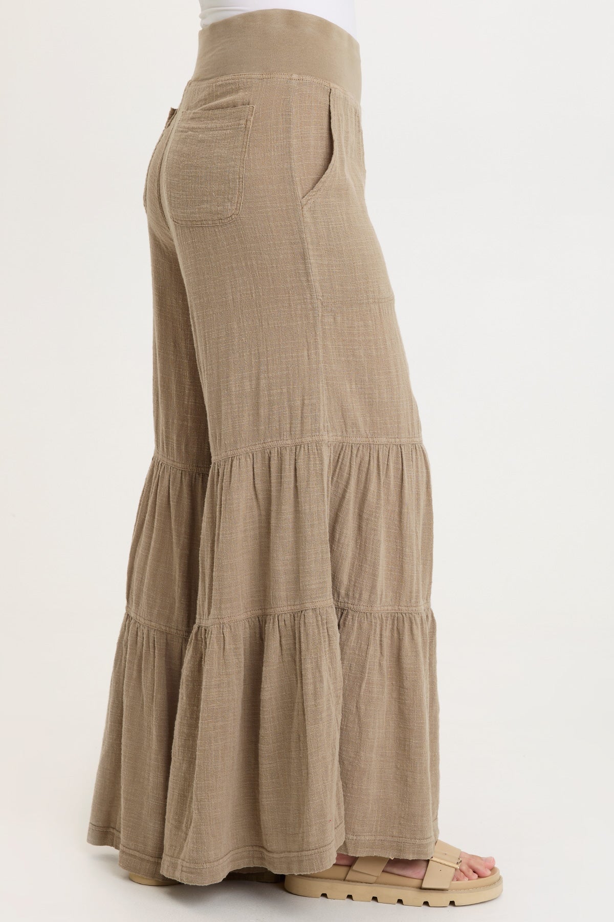 Wearables Lando Gauze Tiered-Bottom Pant 