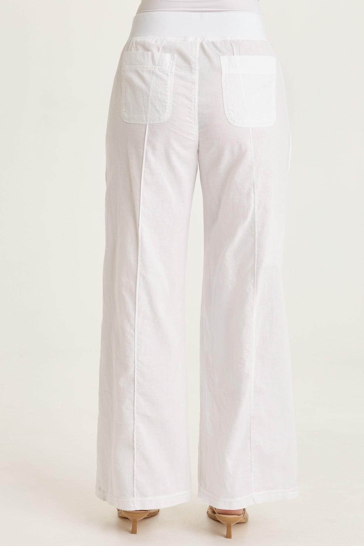 Wearables Torryn Cotton Linen Zipper Pockets Pull-On Pant