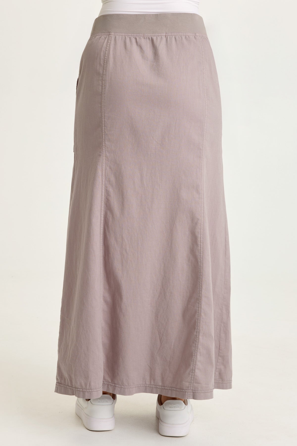 Wearables Emerie Linen Inverted Box Pleat Skirt 