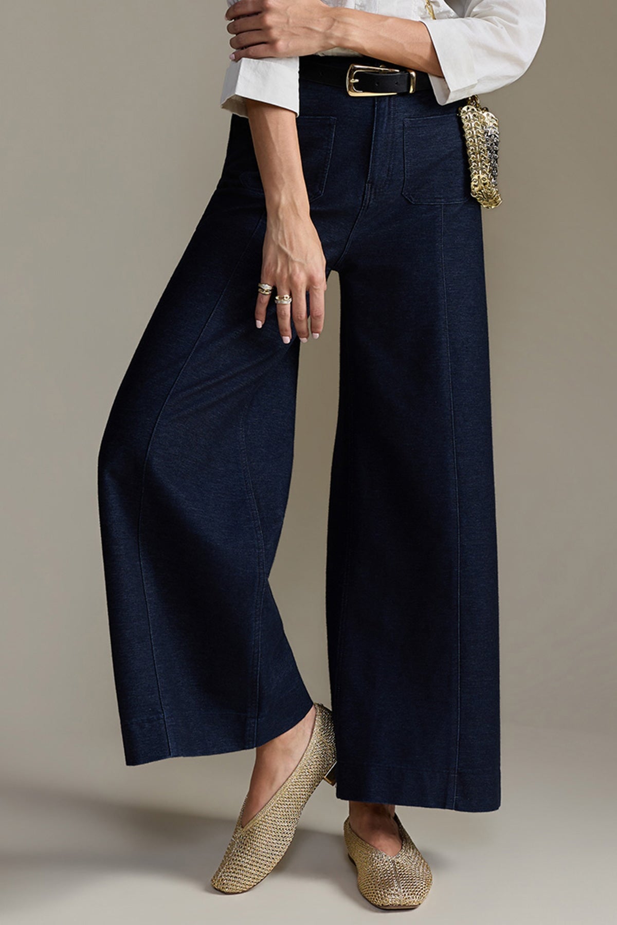 Wearables Miller Indigo Twill Wide Leg Trouser 