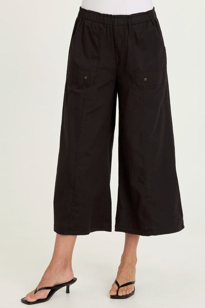 Wearables Gottfried Stretch Poplin Elastic Paperbag Waist Gaucho