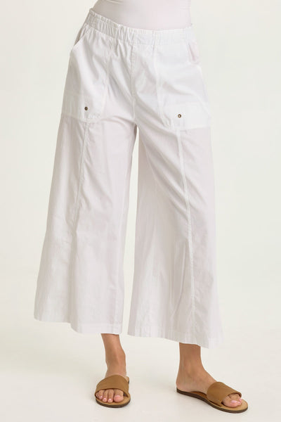 Wearables Gottfried Stretch Poplin Elastic Paperbag Waist Gaucho