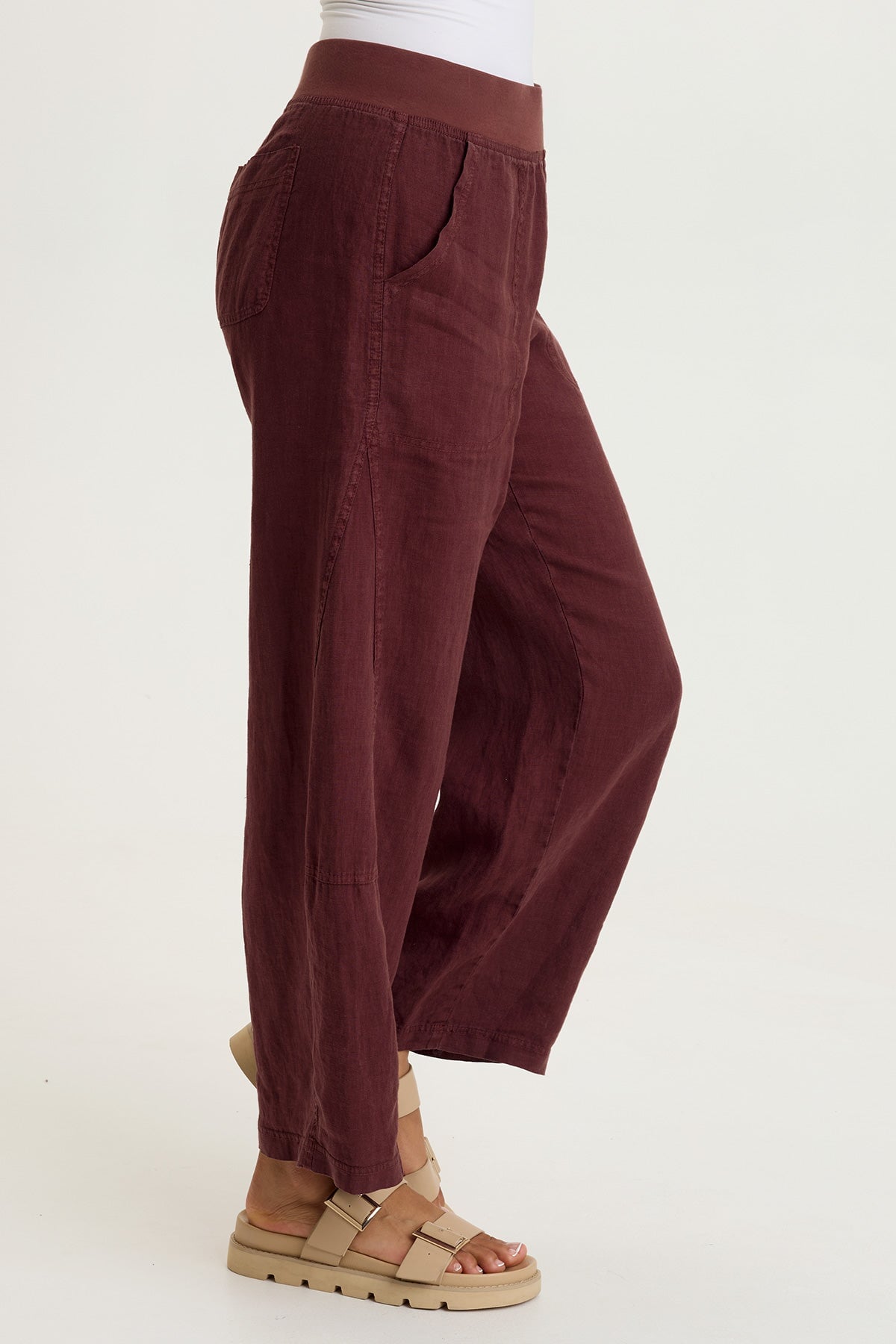 XCVI Nao Linen Barrel Crop 