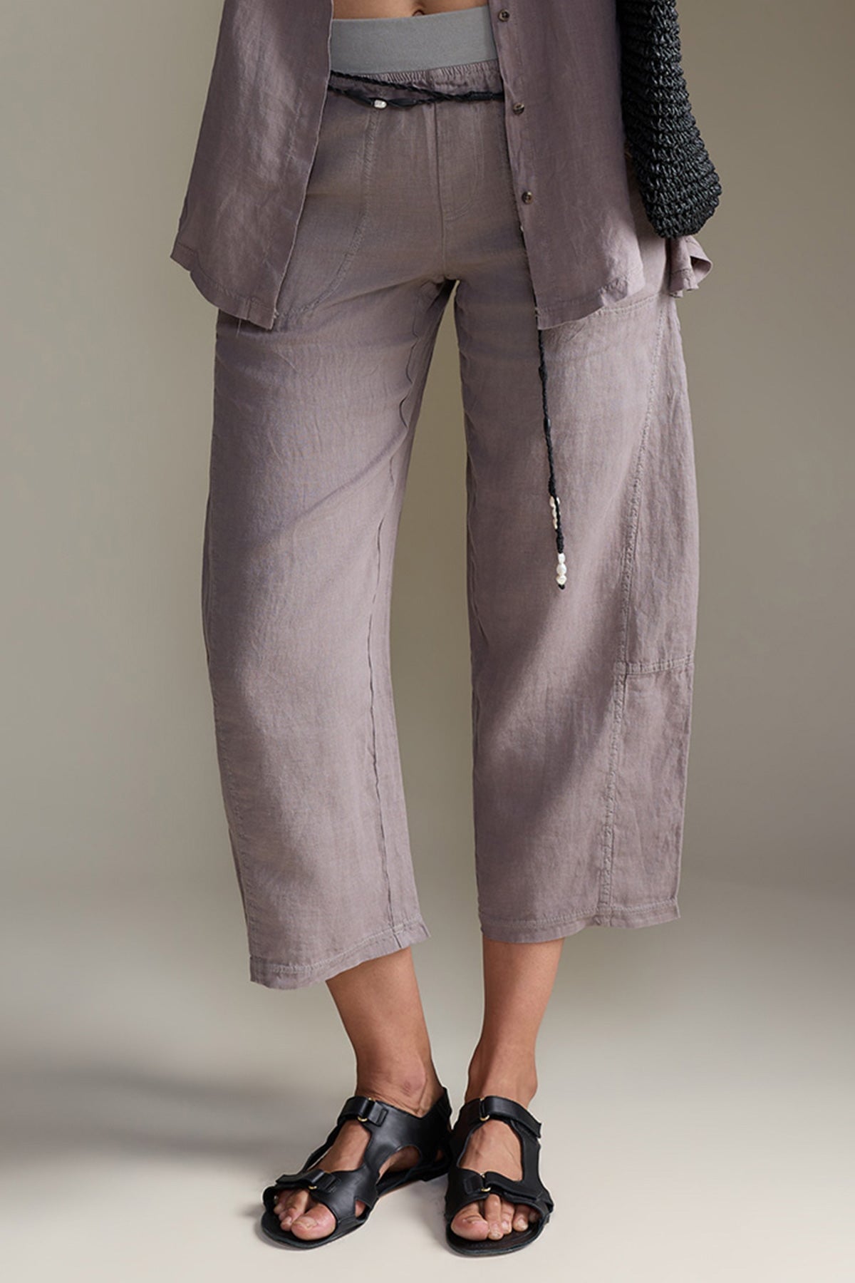 XCVI Nao Linen Barrel Crop 