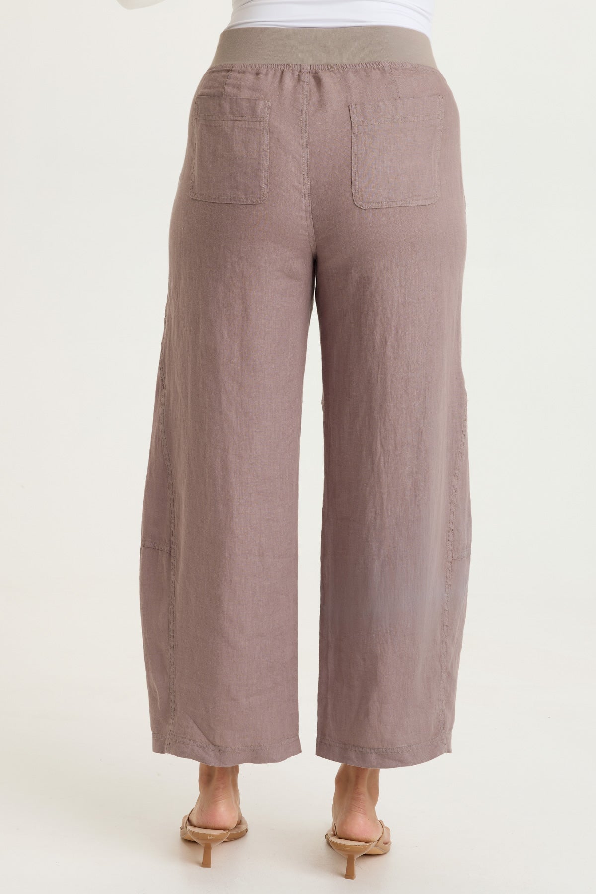 XCVI Nao Linen Barrel Crop 