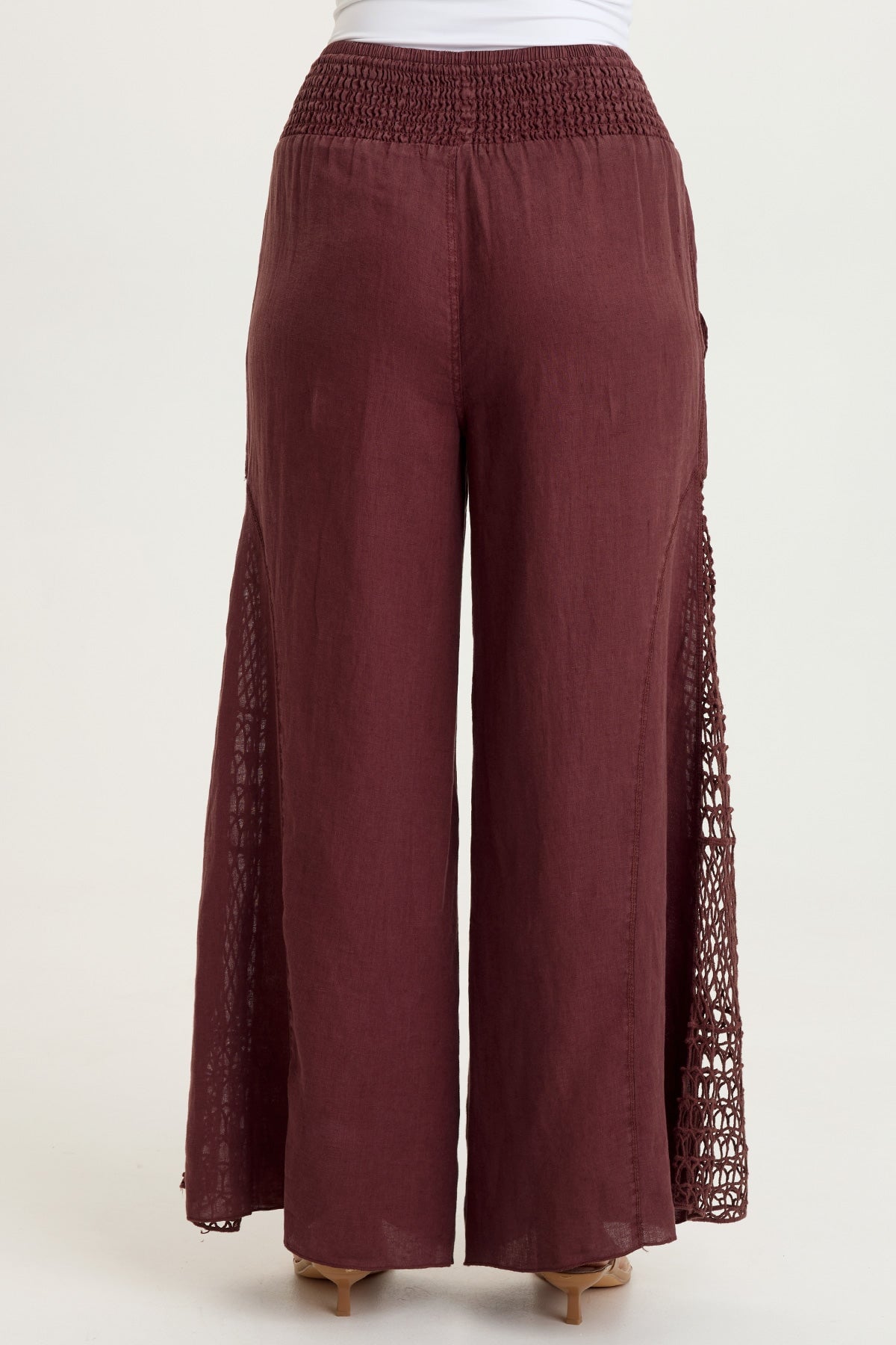 XCVI Garcia Linen Crochet Pant 