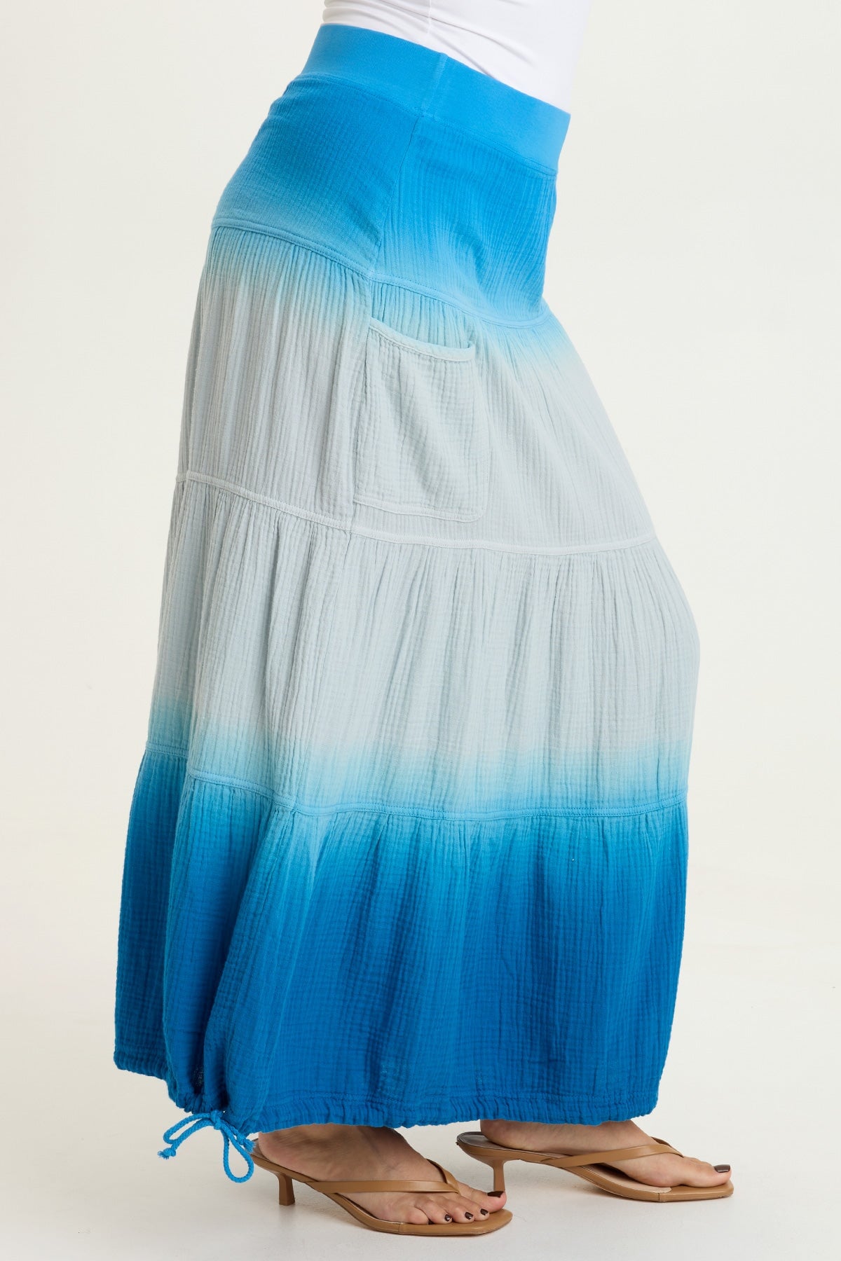 XCVI Hewson Gauze Bubble Tiered Skirt 