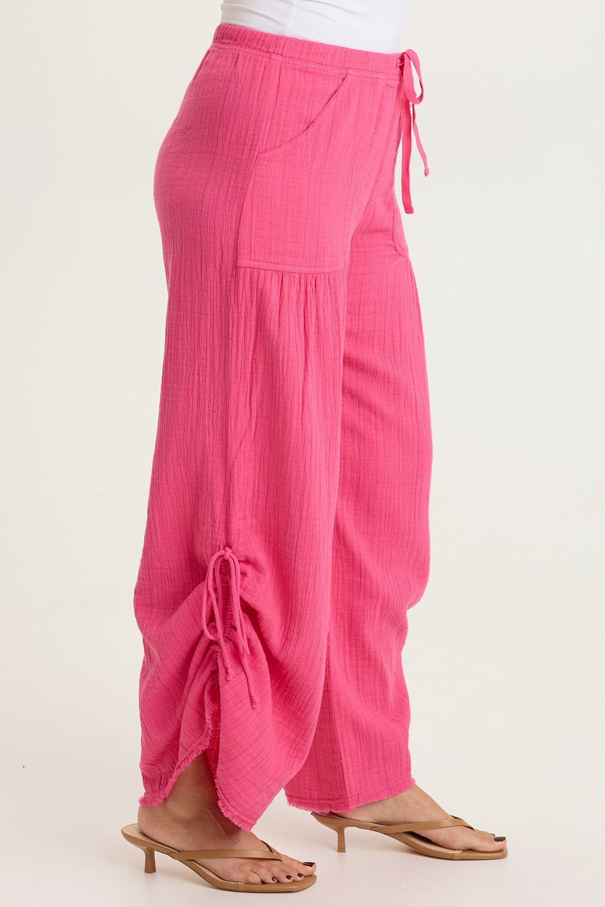 XCVI Muriel Stripe Gauze Wide-Leg Pant 