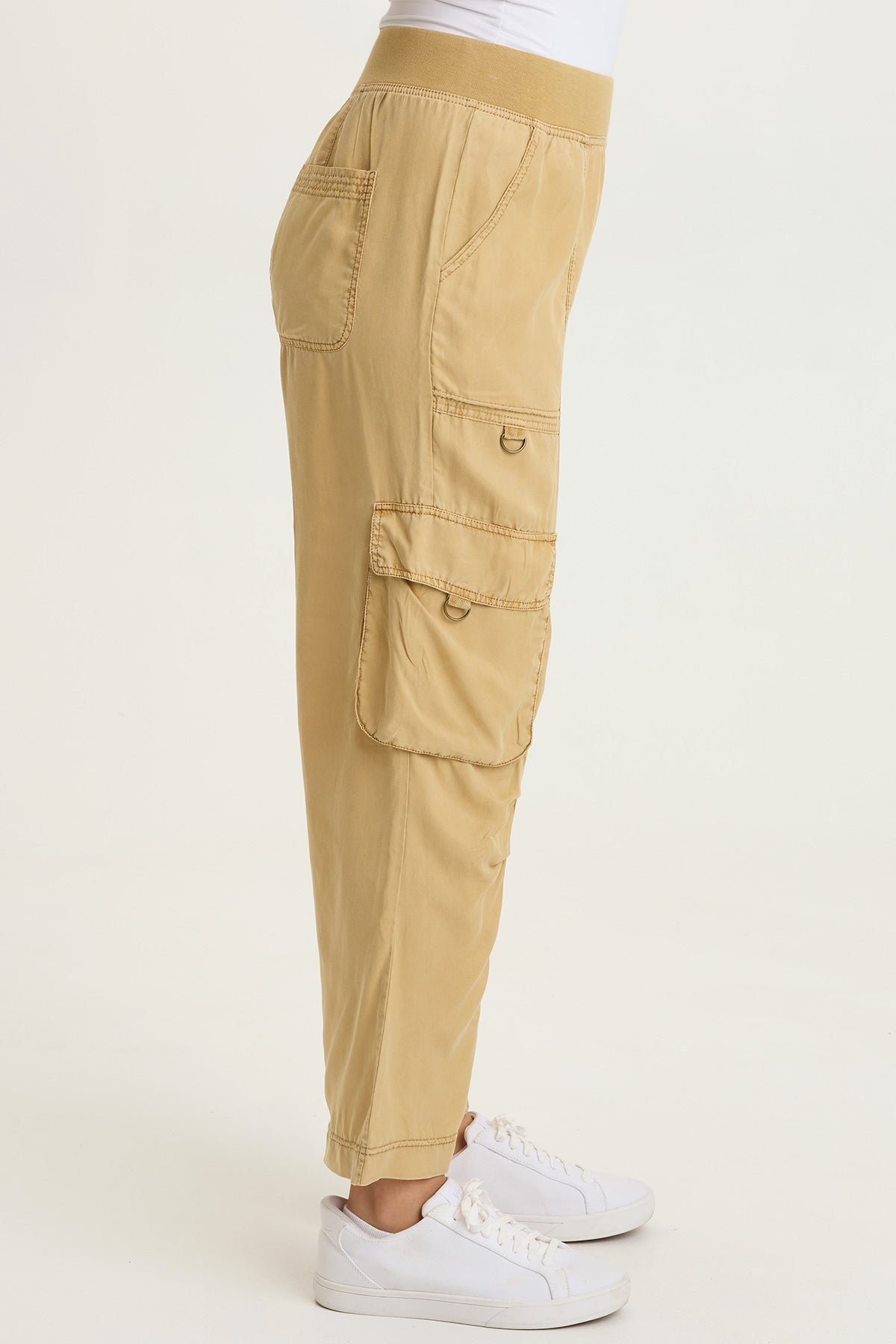 Radnot Tencel Twill D-Ring Cargo Crop Pull-On Pants