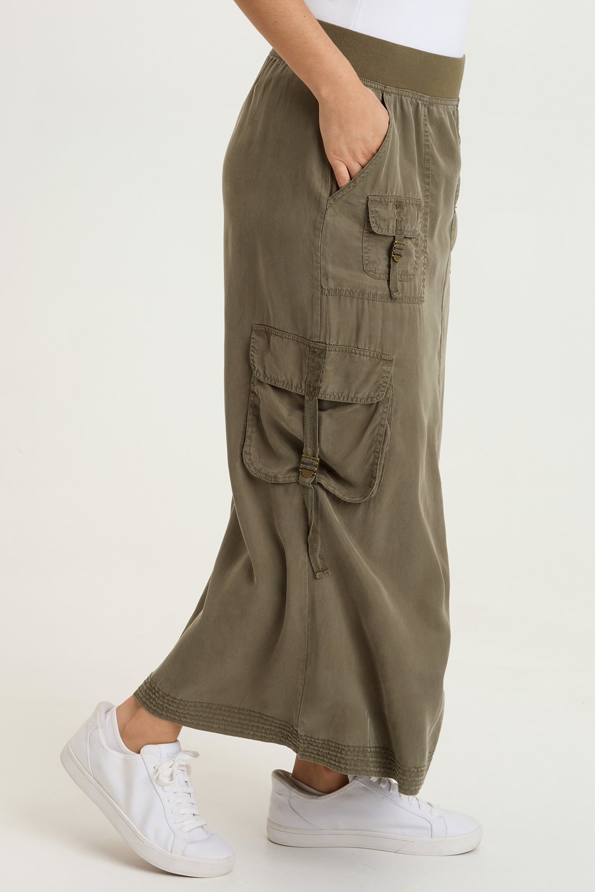 XCVI Kimo Tencel Cargo Maxi Skirt 