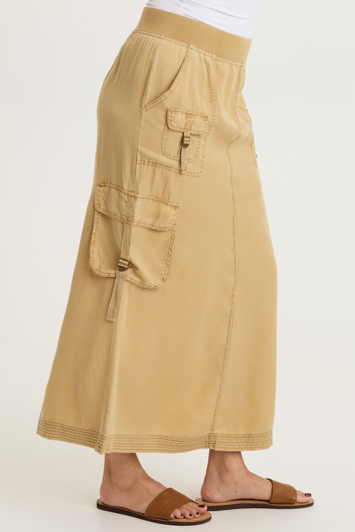 XCVI Kimo Tencel Cargo Maxi Skirt 
