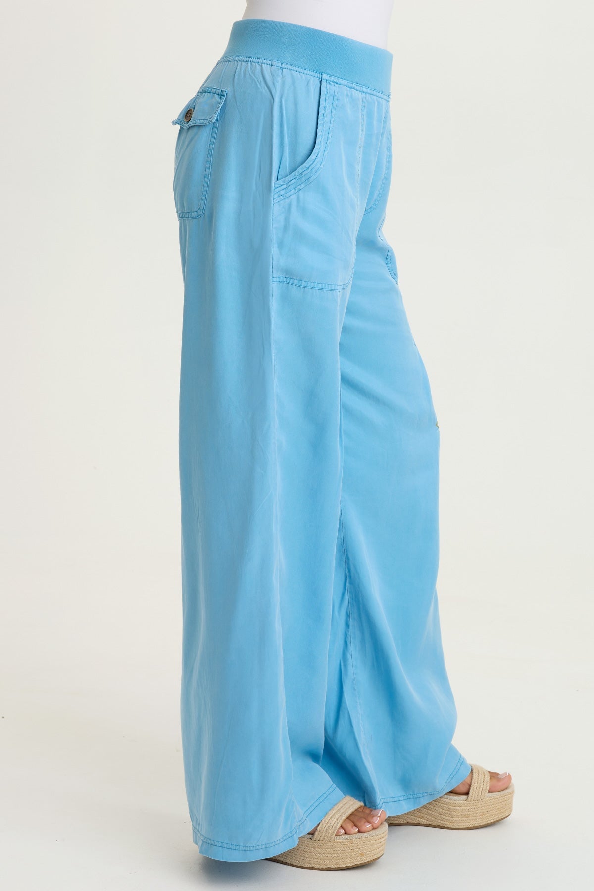 XCVI Embroidered Dacia Twill Pleated Pant 