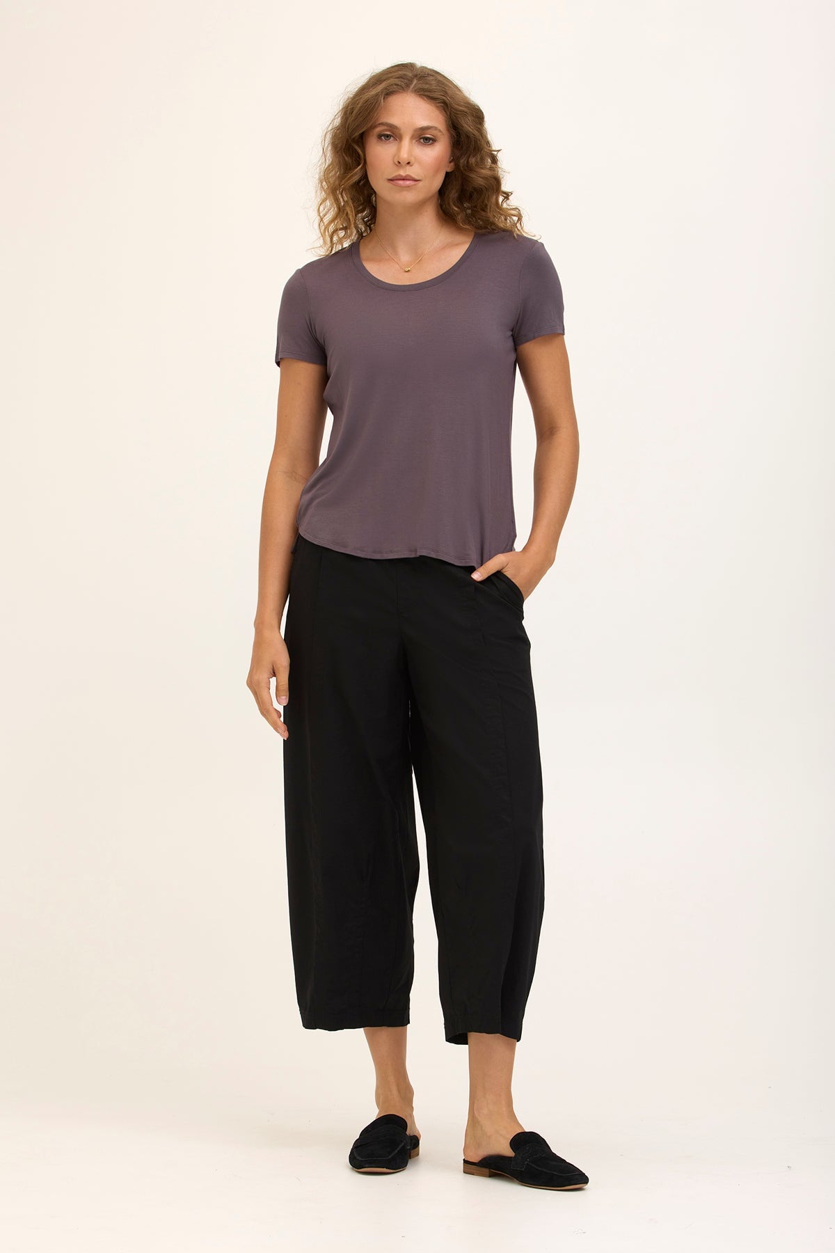 Core by XCVI Benson Poplin Barrel Crop 