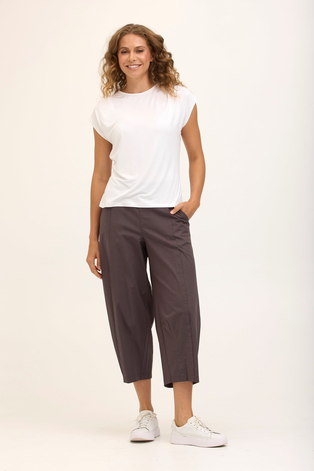 Core by XCVI Benson Poplin Barrel Crop 