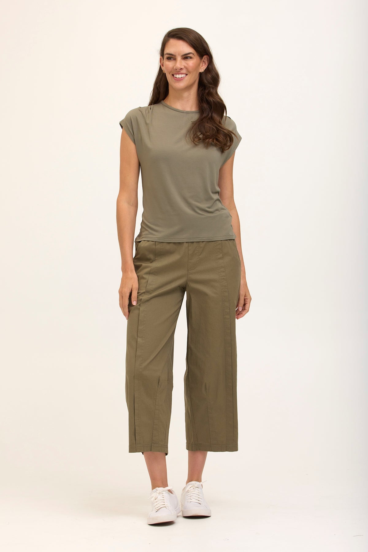 Core by XCVI Benson Poplin Barrel Crop 