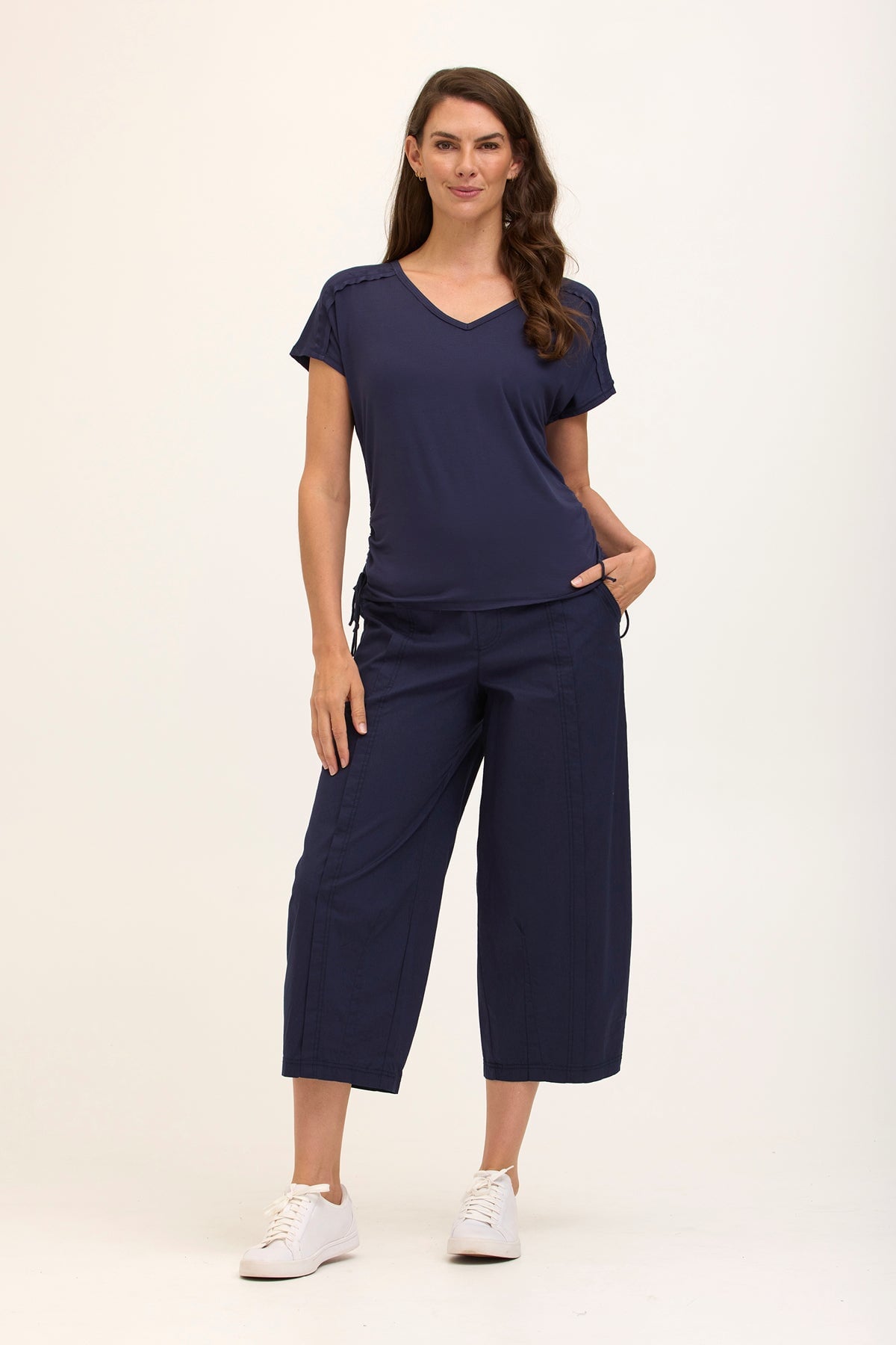 Core by XCVI Benson Poplin Barrel Crop 