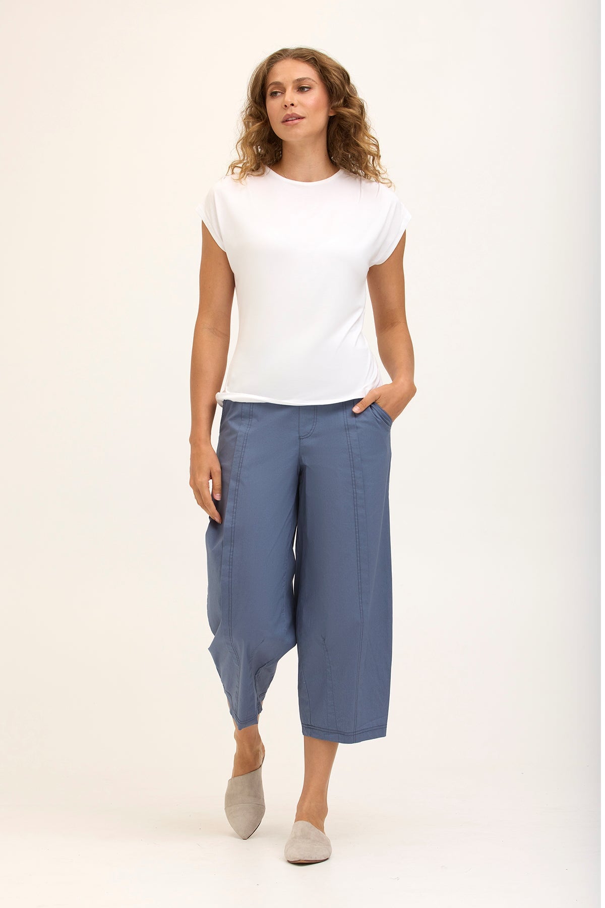 Core by XCVI Benson Poplin Barrel Crop 