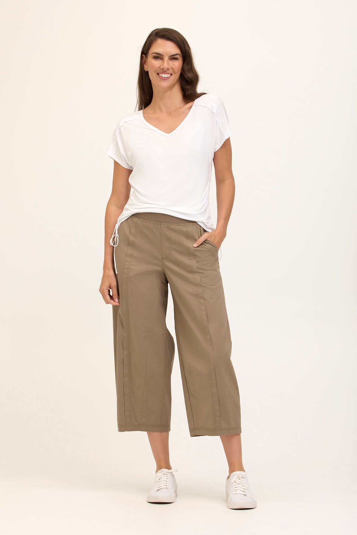 Core by XCVI Benson Poplin Barrel Crop 