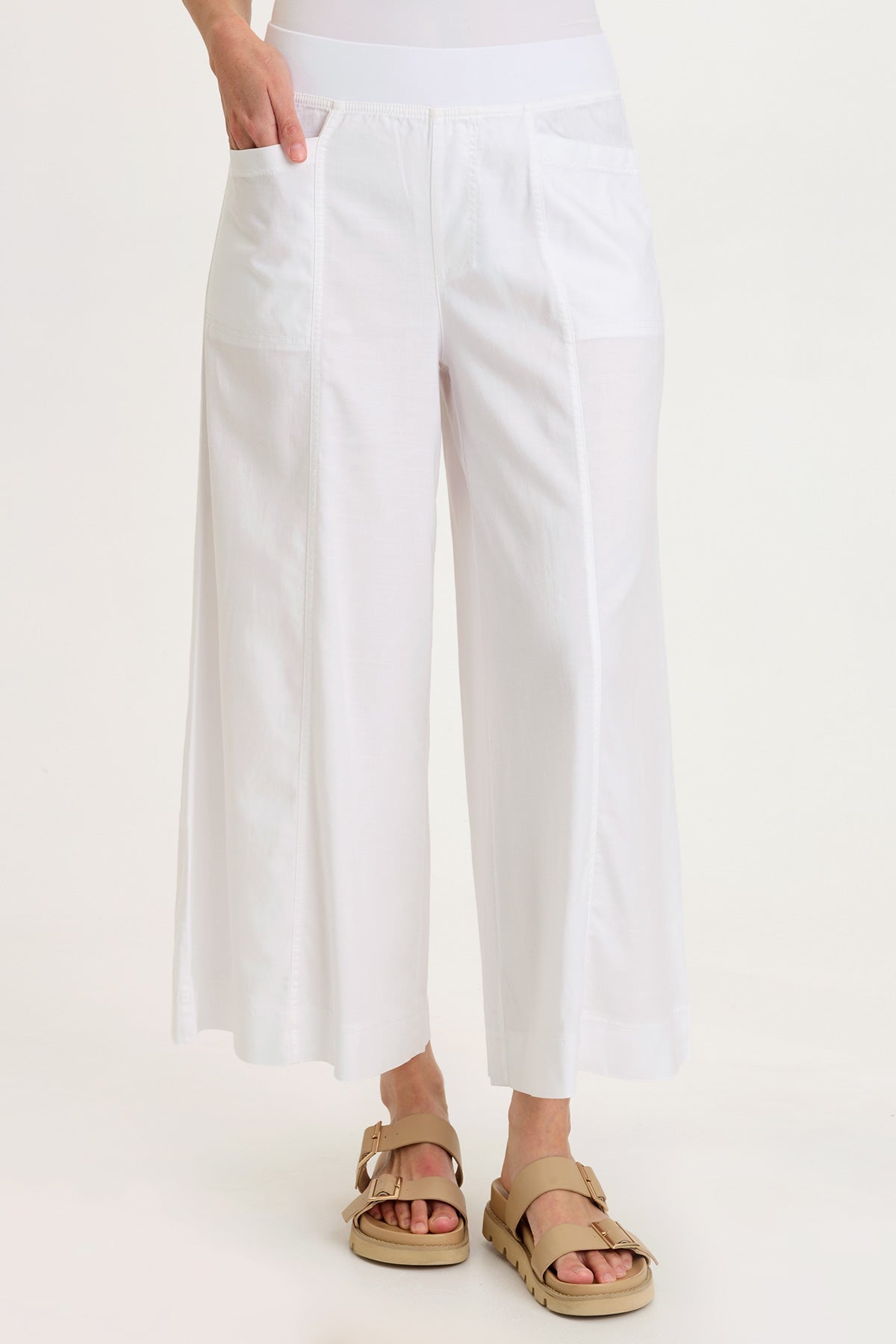 Wearables Shaun Twill Wide-Leg Crop 