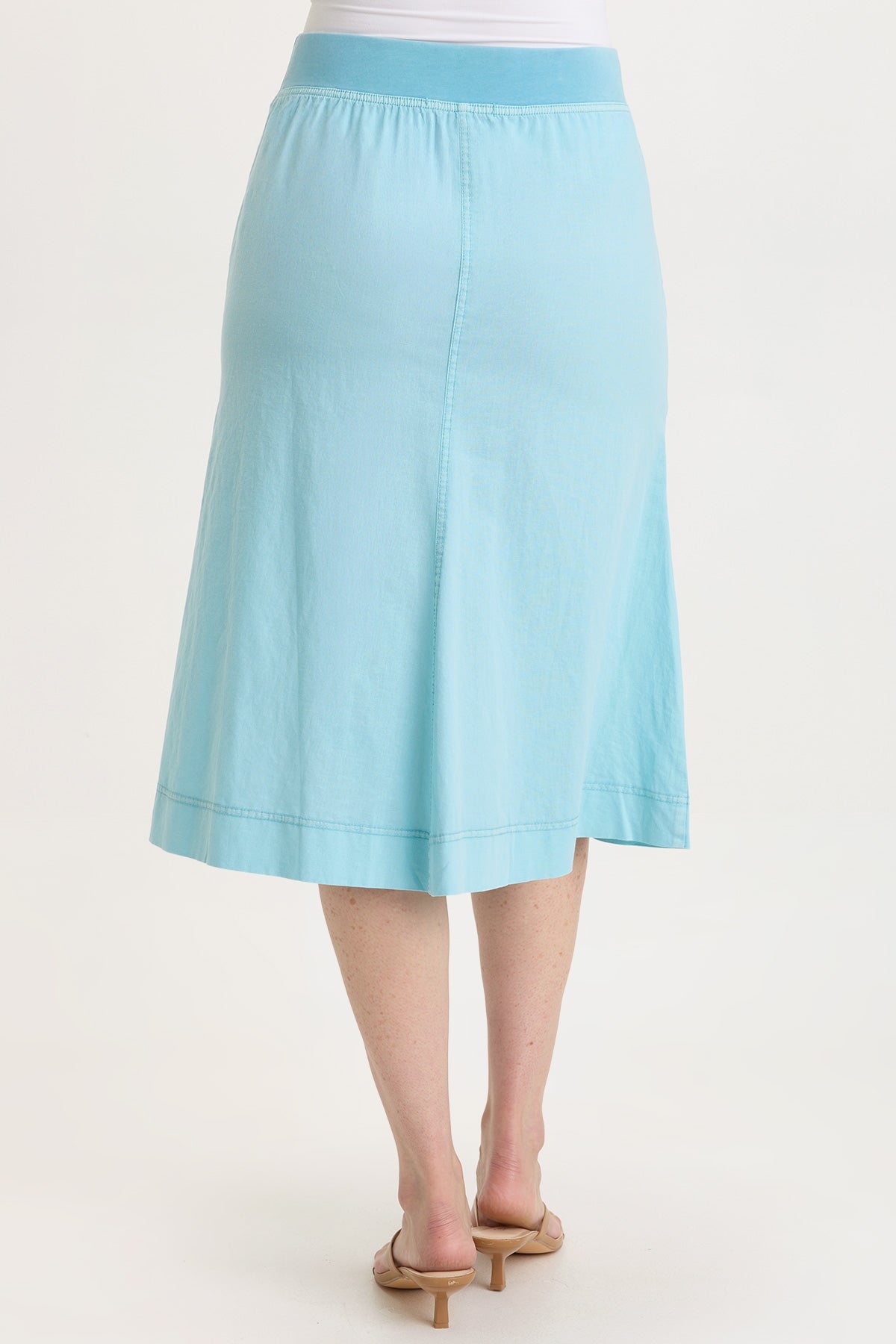 Wearables Parvati Cotton Linen Midi Skirt 
